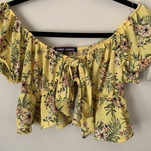 Puff Short Sleeve Crop Top